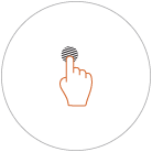 icona di un dito che clicca un pulsante